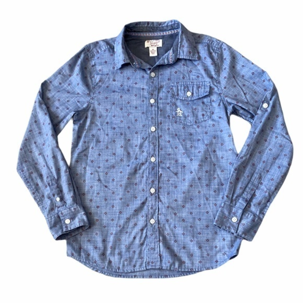 Original Penguin Button Down Shirt M 10/12 NWOT‎
